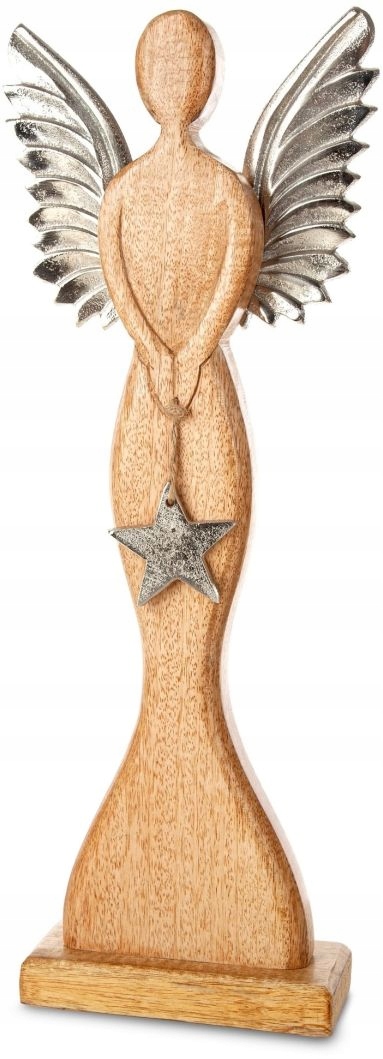 ANIOŁ FIGURKA NA ŚWIĘTA 47 CM OZDOBA ŚWIĄTECZNA