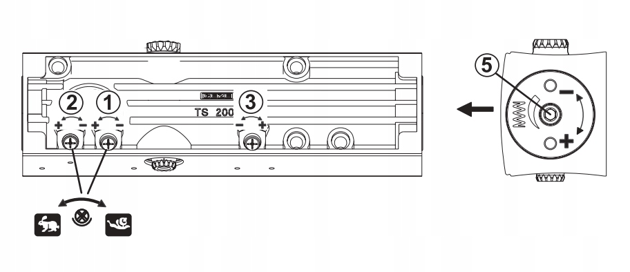 GEZE TS 2000 NV BC Samozamykacz z ramieniem, biały Maksymalna szerokość drzwi 110 cm