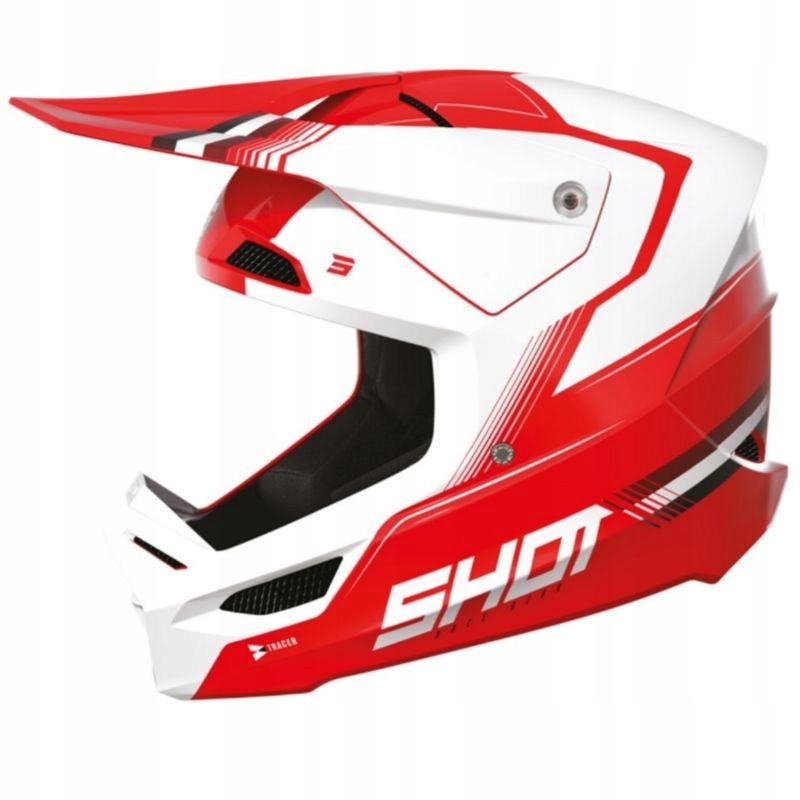 Crossová Prilba Enduro Shot Race Tracer Red Gloss S