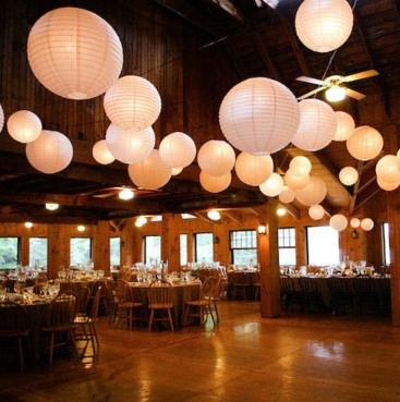 LAMPION PAPIEROWY BIAŁY DEKORACJA WISZĄCA KULA ŚLUB WESELE KOMUNIA 25 CM Rodzaj abażury/klosze