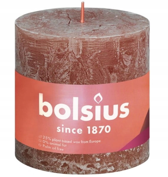 

Bolsius Rustic Shine Świeca pieńkowa zamszowy brąz