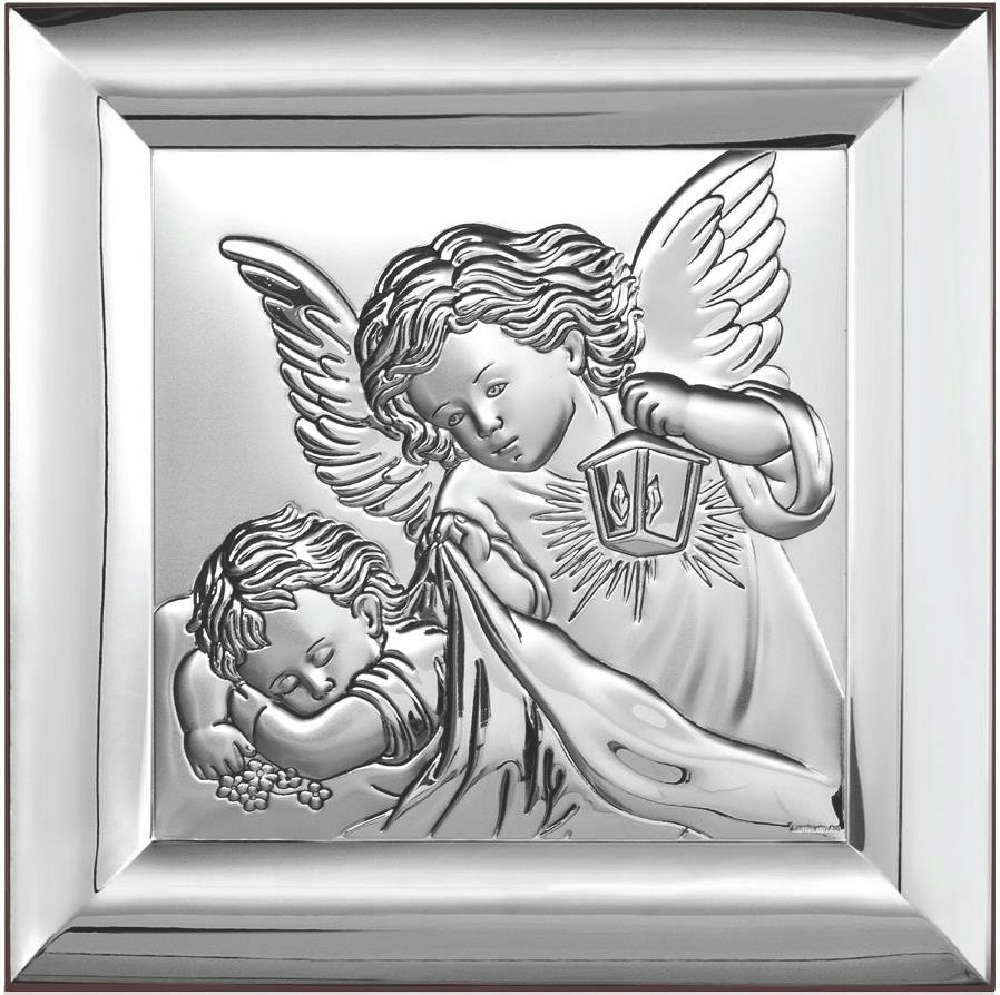 Obrázek s obrázkem andílka s baterkou nad dítětem