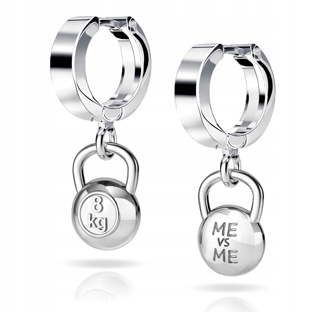 Kettlebell Kettle Závaží Stříbrné náušnice pouta stříbro 925