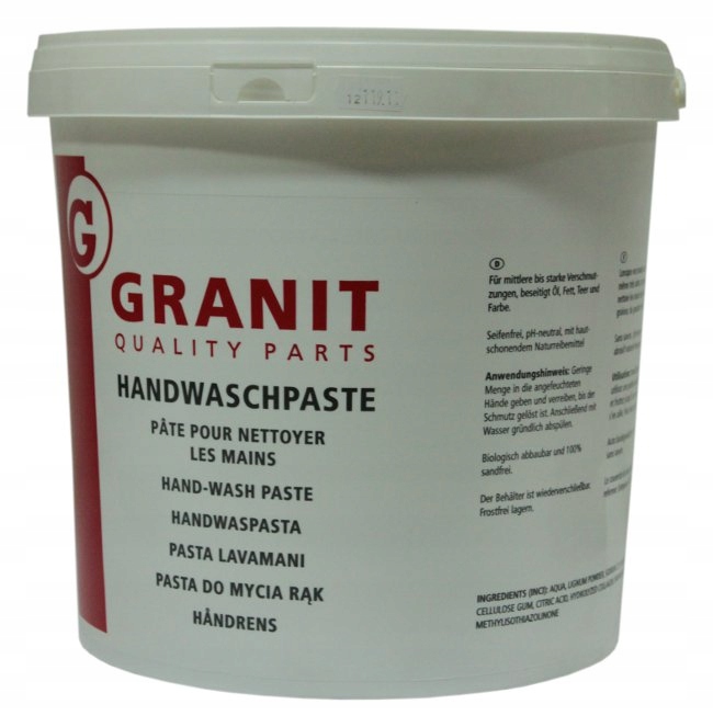 

Pasta Bhp Do Mycia Rąk Granit Niemiecka 10L