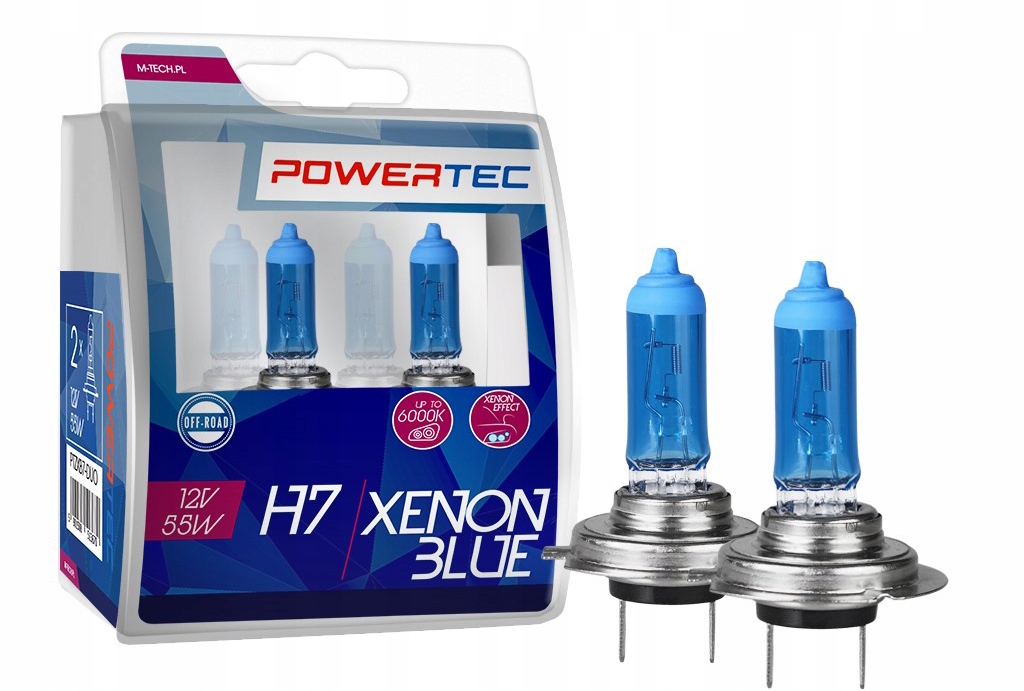 

Żarówka 12V H7 55W PX26D Xenon Blue Duo