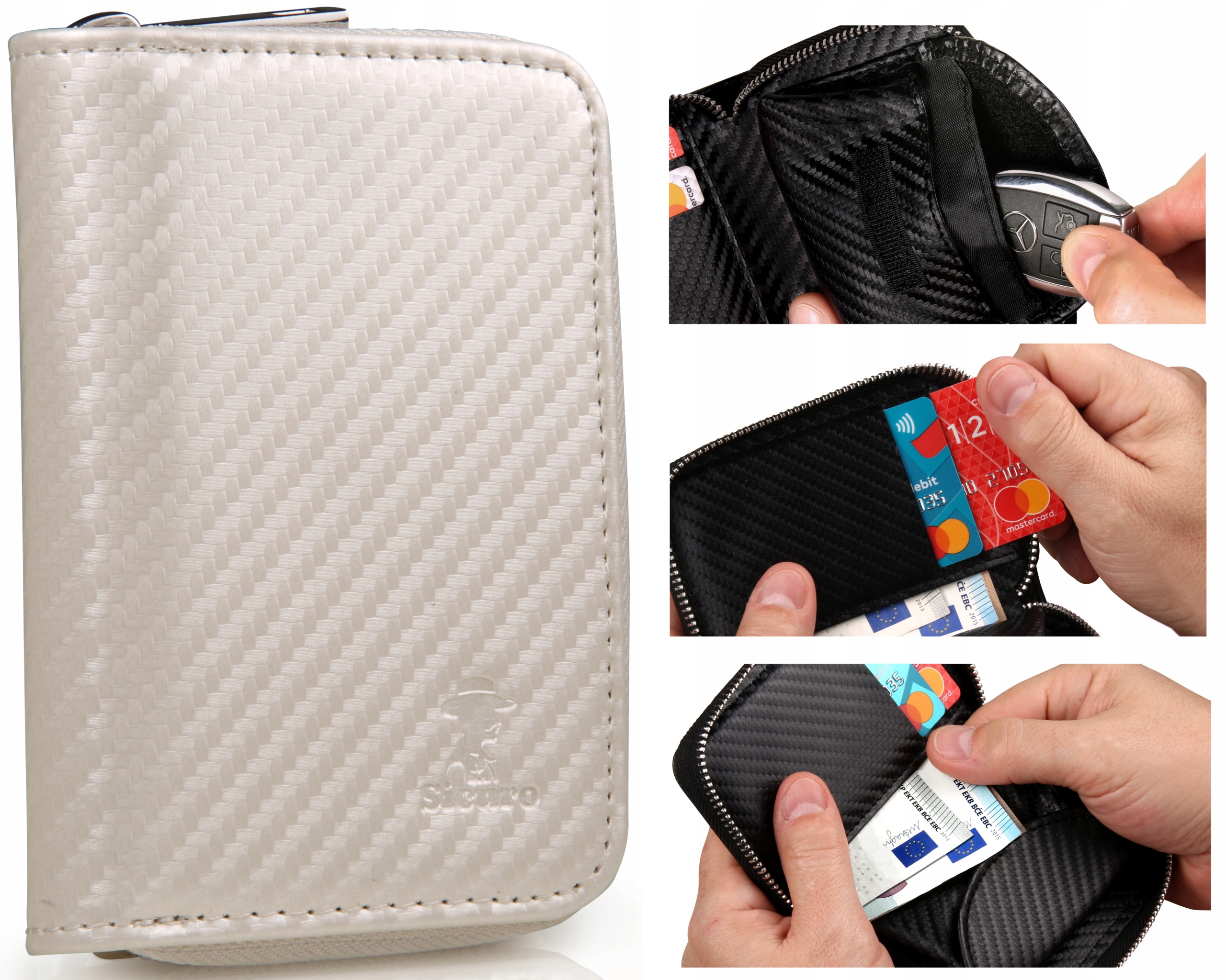 

3 w 1 Etui Rfid Pokrowiec Blokada Kluczyk Keyless