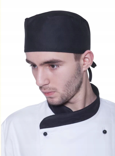 

Czepek gastronomiczno-medyczny wiązany czarny