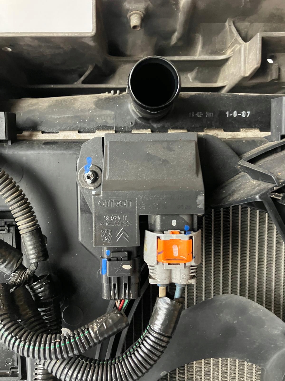 support panel for radiators C5 III X7 LIFT 2.0 HDI 163 KM