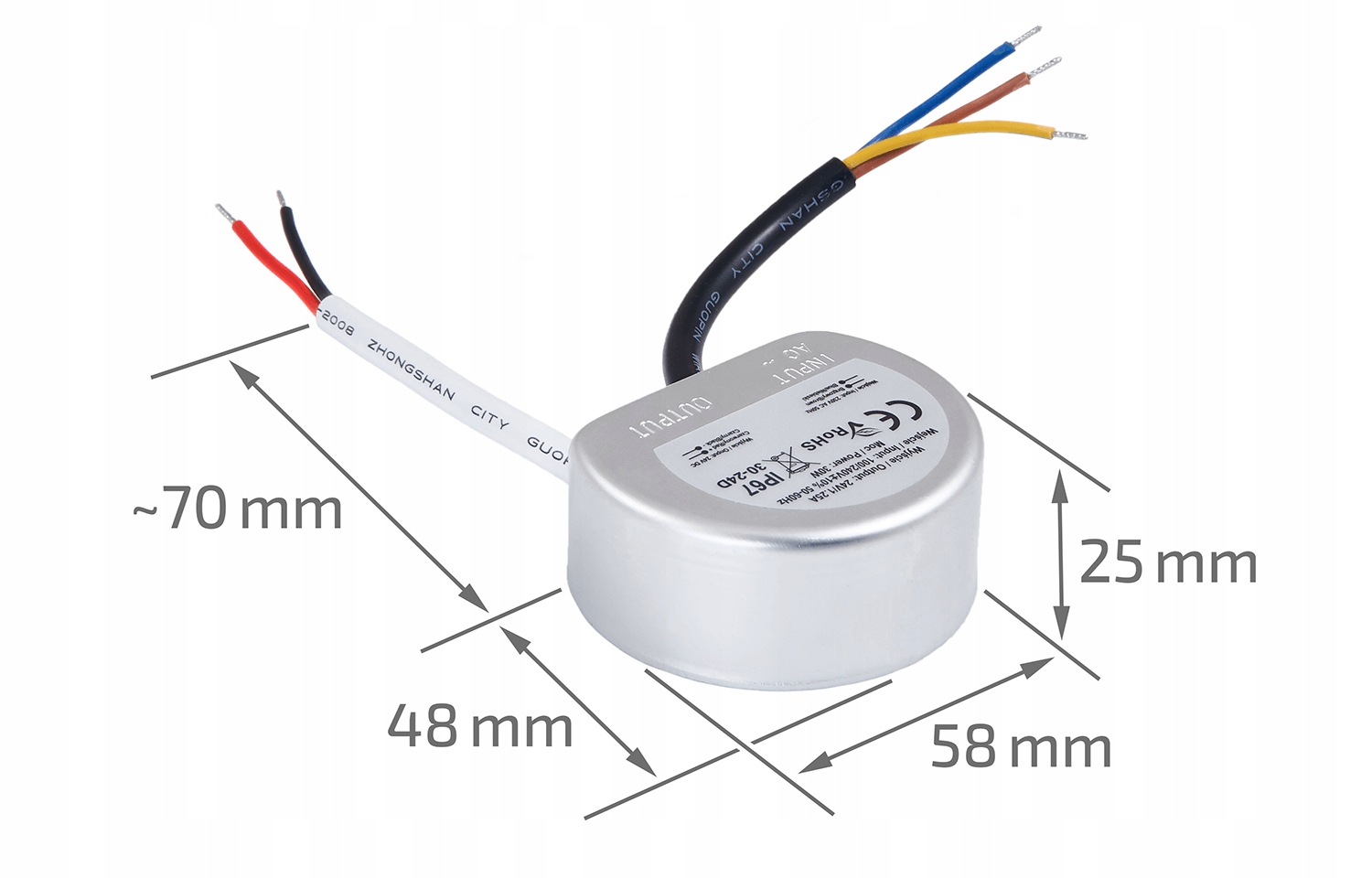 ZASILACZ LED DOPUSZKOWY 24V 2.5A 60W IP67 Kod producenta LEX-60-24D