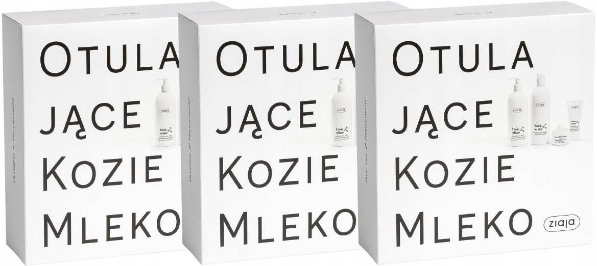 3 kusy Dárková Sada Kozí mléko Ziaja Vynikající hydratace pokožky