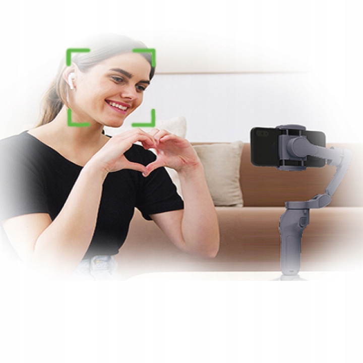 GIMBAL DO TELEFONU RĘCZNY STABILIZATOR OBRAZU iOS ANDROID SKŁADANY SELFIE Stan opakowania oryginalne