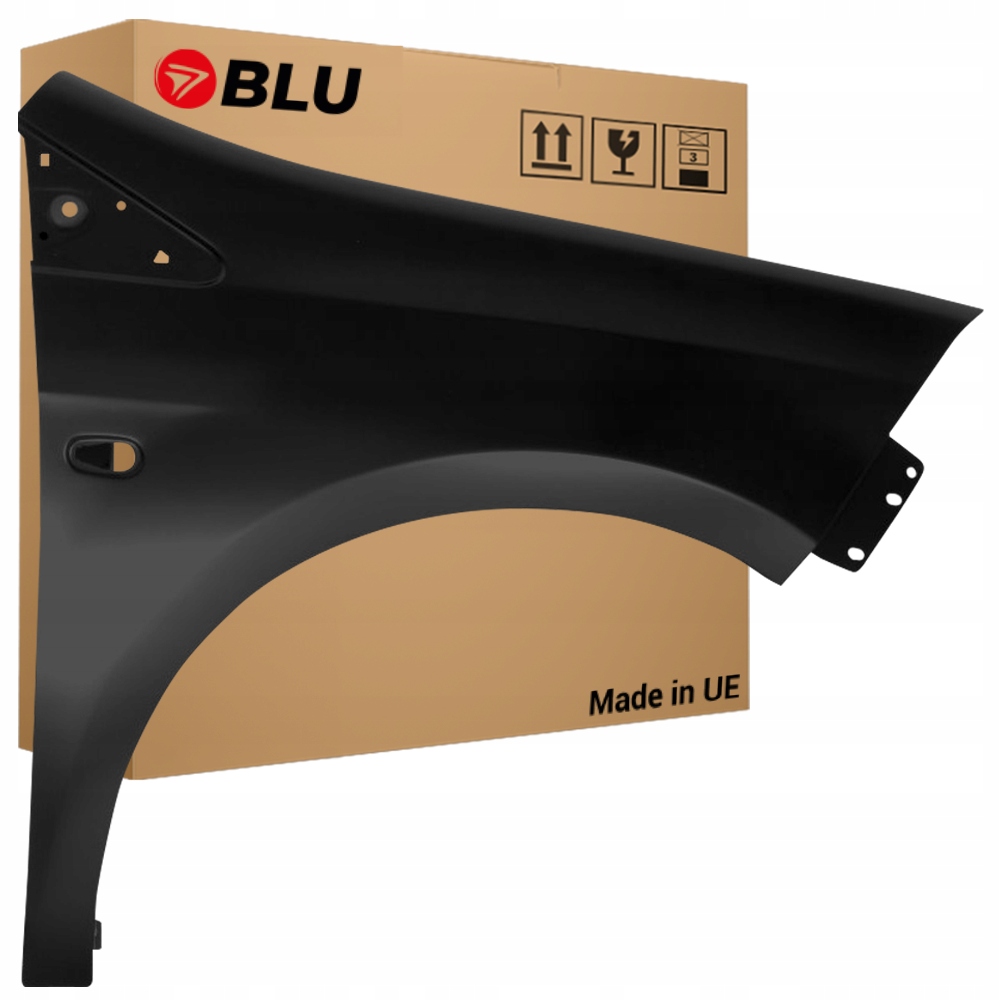 Blu Blatník Fiat Bravo 891B pravý černý 07-14 přední SchwarzProvoker