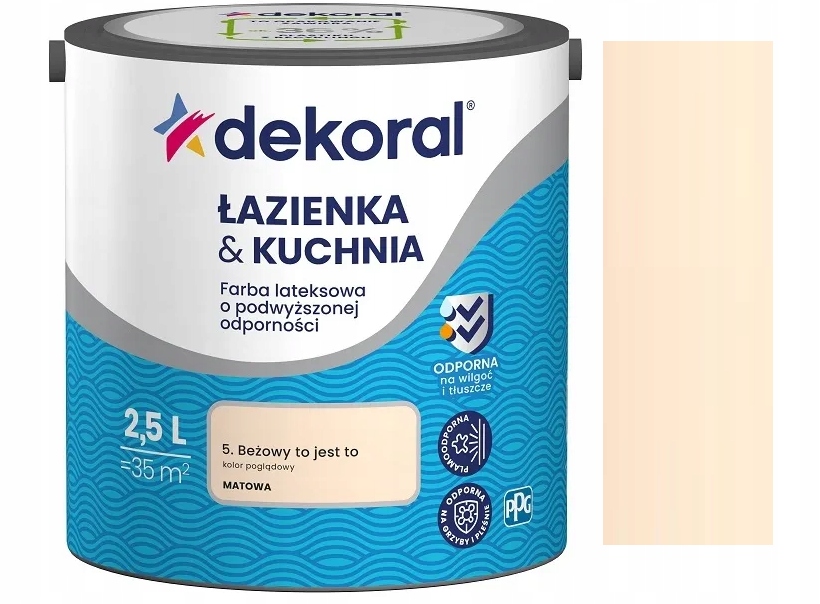 Dekoral Łazienka I Kuchnia Beżowy To Jest To 2.5L