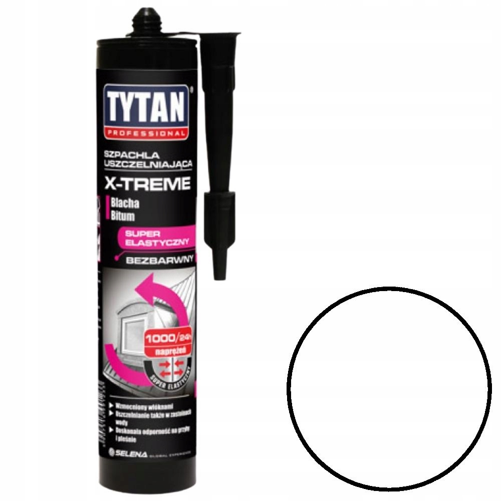 Uszczelniacz szpachla X-TREME bezbarwny 280ml Tytan 10050494