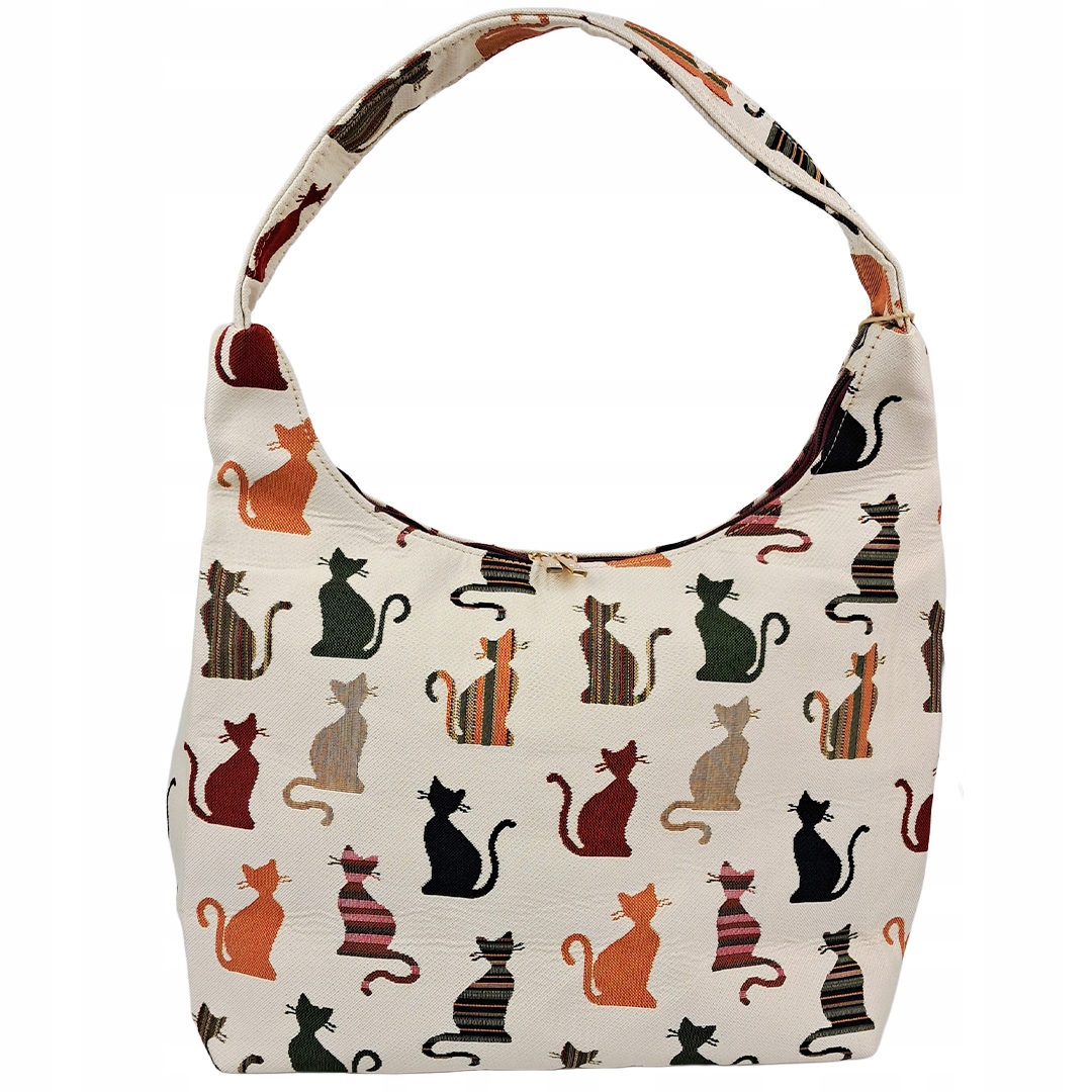 Taška z gobelínové tkaniny 28x39 vzor Kočky