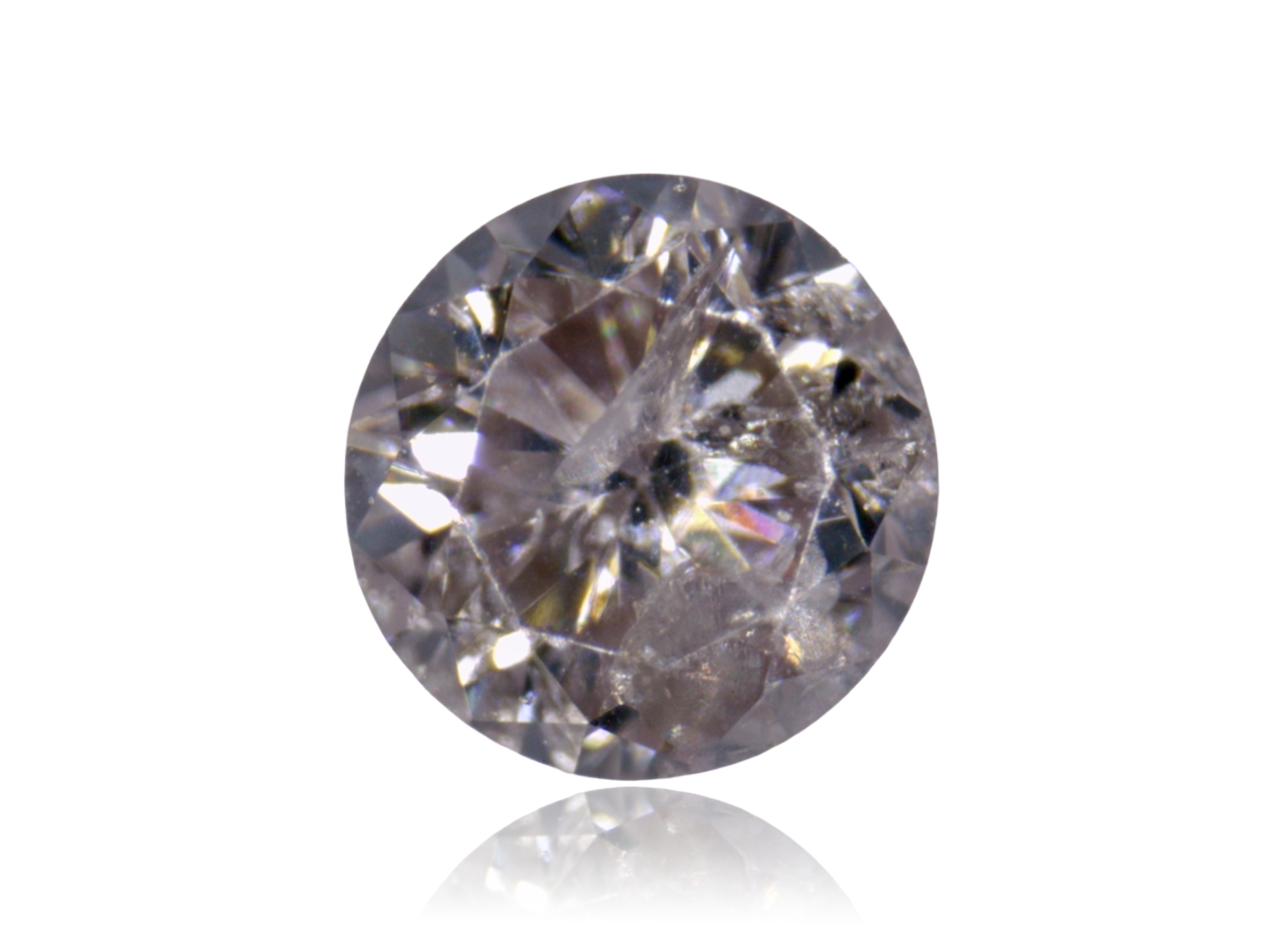 Přírodní Diamant 0.03ct Hnědý Briliant I2 eCertifikát Wbd