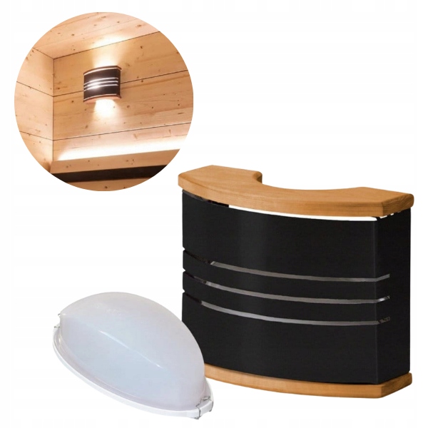 Sada osvetlenia do sauny Harvia Black Abažúr Lampa Kryt lampy