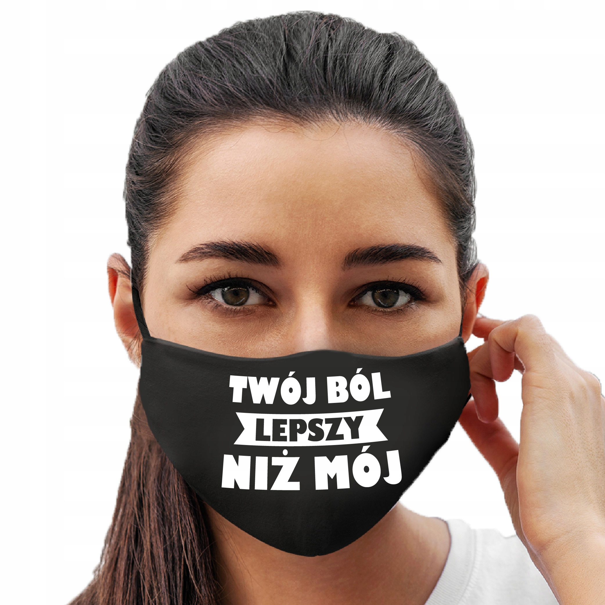 

Maseczka Bawełniana Twój Ból Jest Lepszy Niż Mój