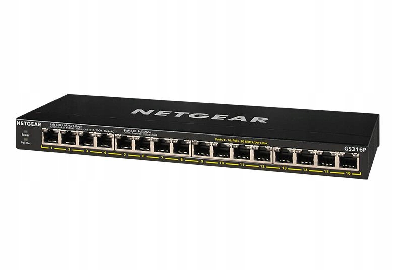 Switch PoE přepínač Netgear GS316P-100EUS
