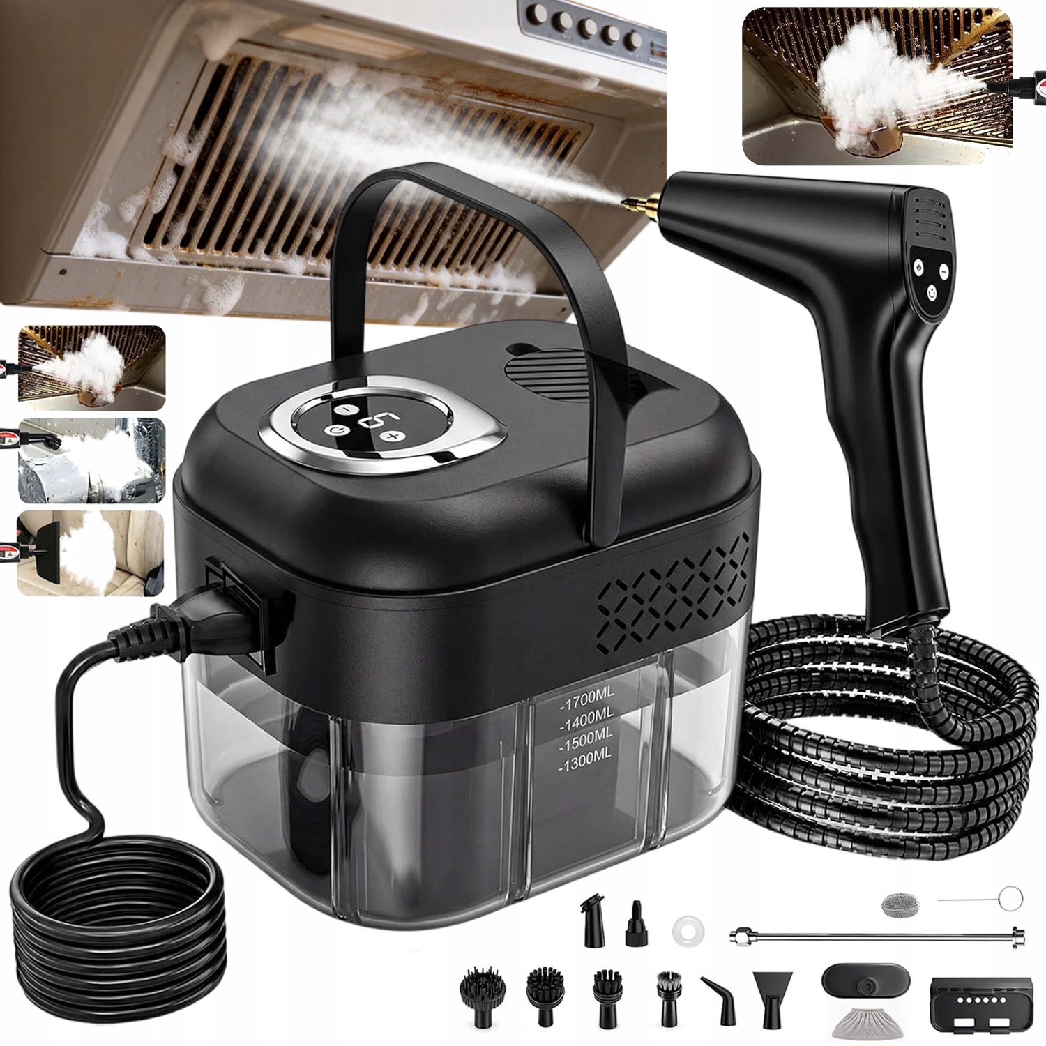 Parní Čistič Vysavač Parní Čistič 2500 W Univerzální