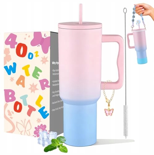 Bubble Termohrnek 40 oz s uchem a brčkem Akcesoria k hrnečku