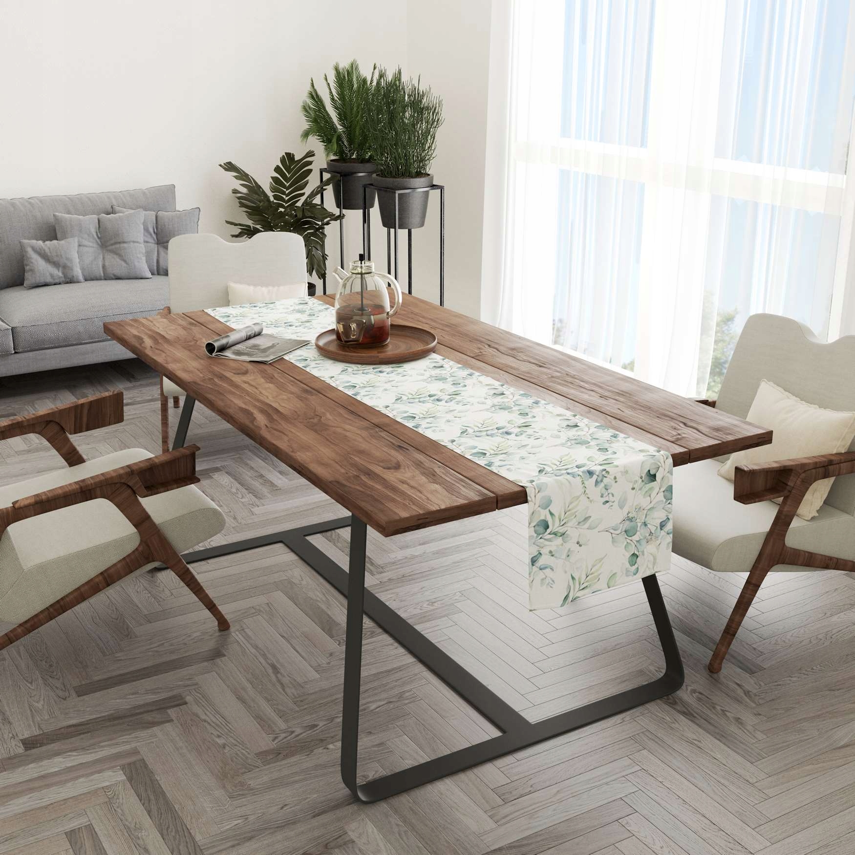 BIEŻNIK OBRUS NA STÓŁ MATOWY GŁADKI 40x120 073 Kolor wielokolorowy