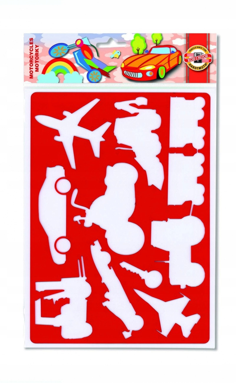 Szablon KOH-I-NOOR Pojazdy dla Dzieci do Rysowania Materiał inny