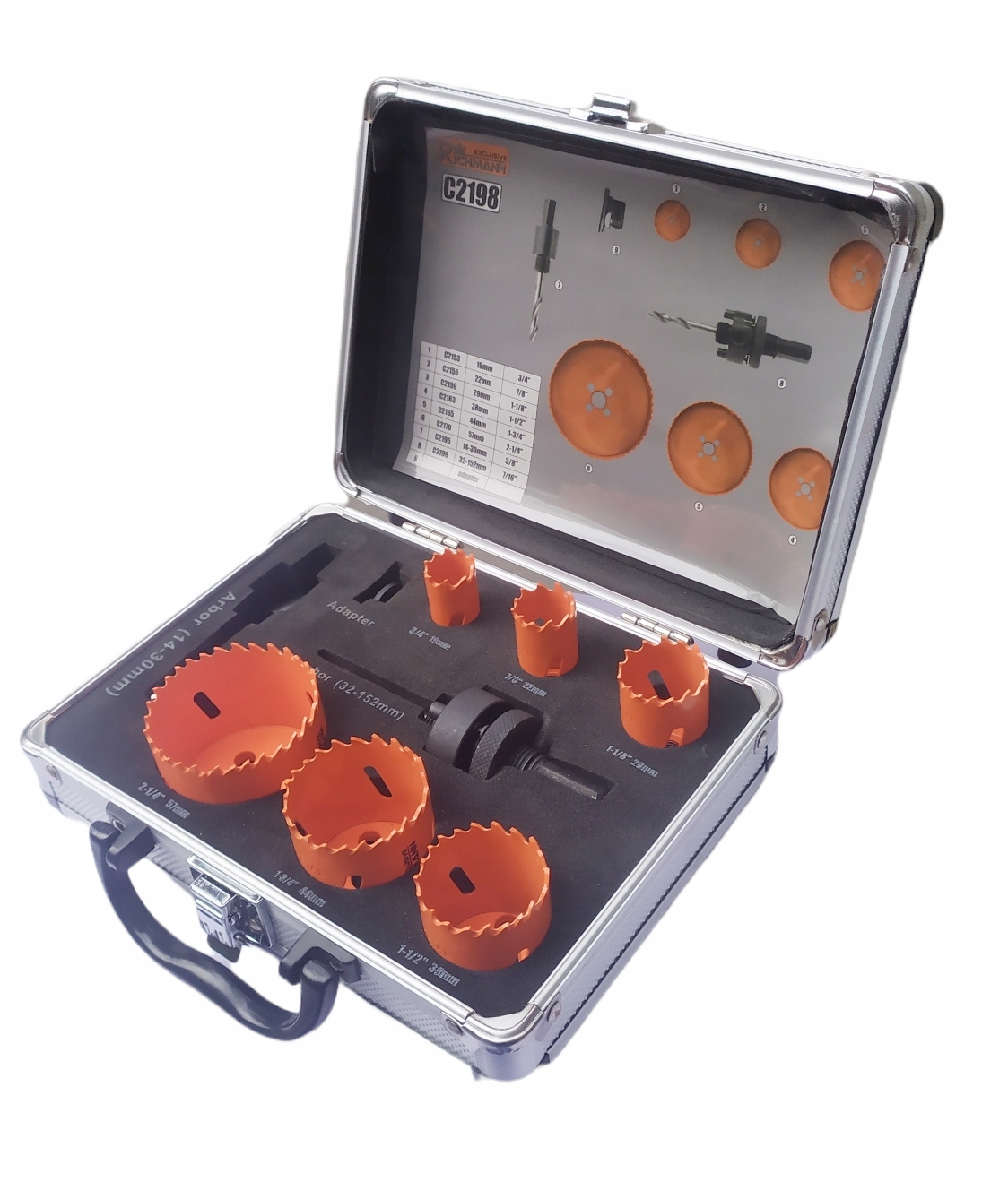 Otwornice Do Drewna Metalu Hss Bimetal 9EL. Zestaw