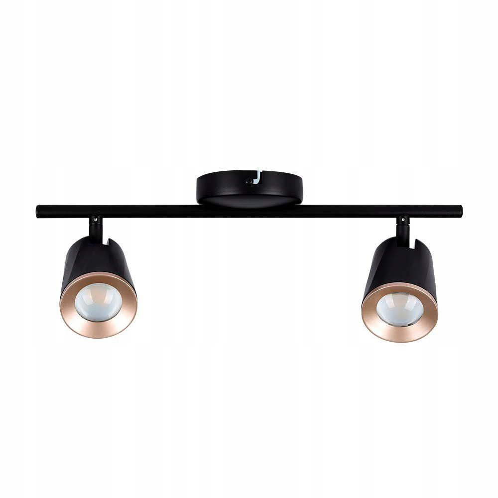 Stropní svítidlo nástěnná 2 Led světlomety černá měděná 40 cm 3000K V-tac