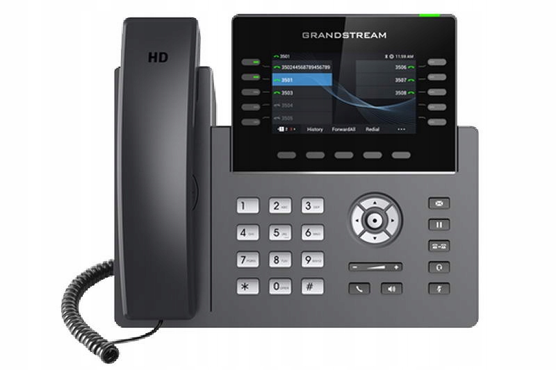 Grandstream GRP2615 Sip telefón, 4.3" Tft bar. displej, 5 Sip účtov, 10…