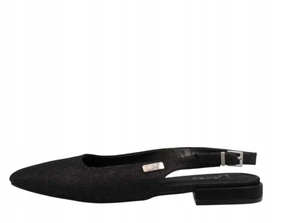 Lee Černé Baleríny S Nízkým Podpatkem A Přezkou 40 T7A