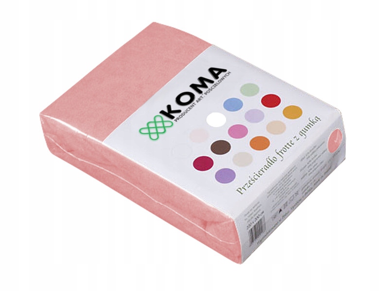 

Prześcieradło 90x200 Frotte Z Gumką Różowe