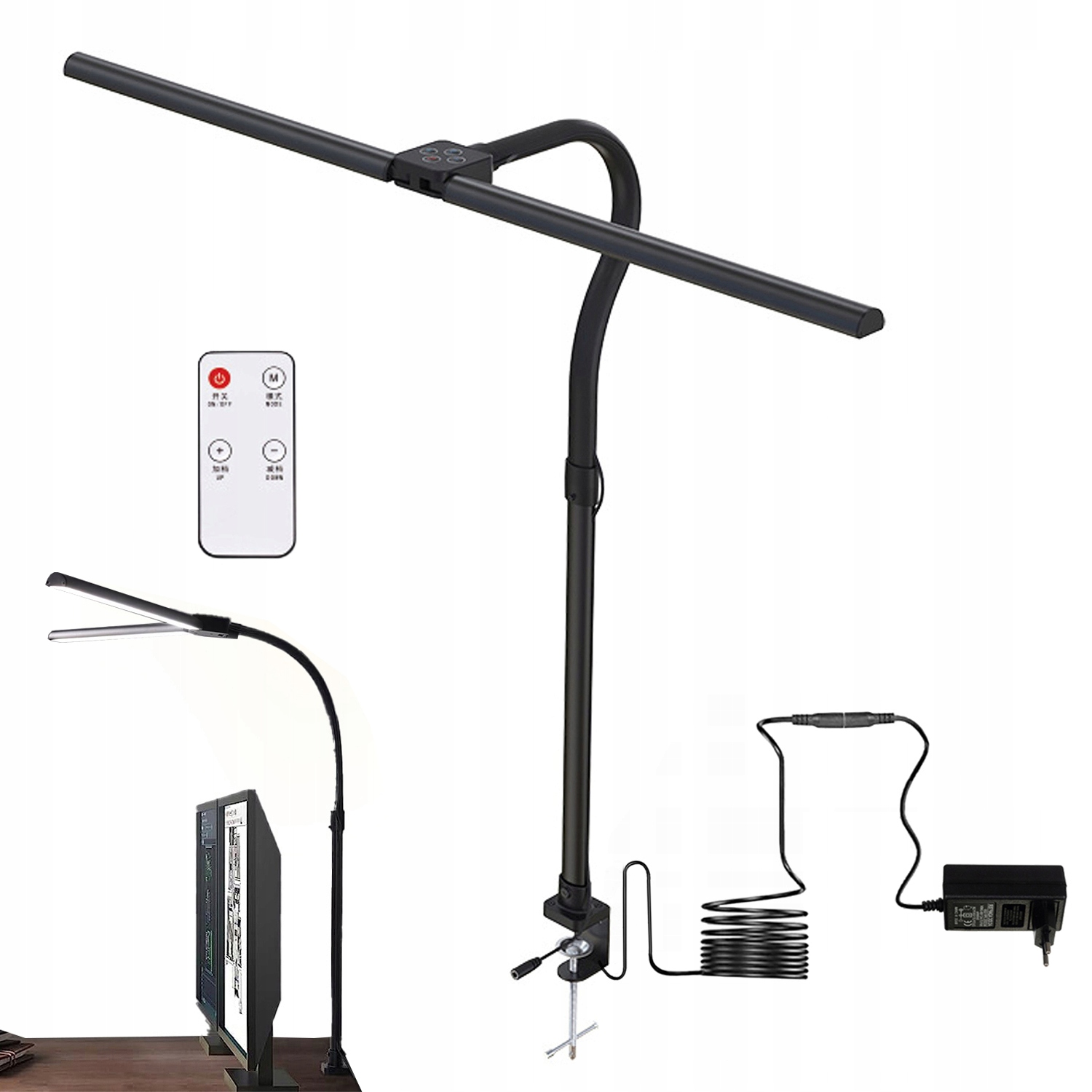 Led Stolní Kreslicí Lampička Dvojitá Stojan Na Stůl