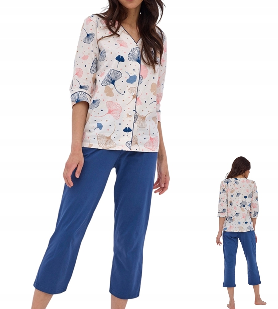 Dámské pyžamo Cornette Tess 842 XXL 44 Bílé