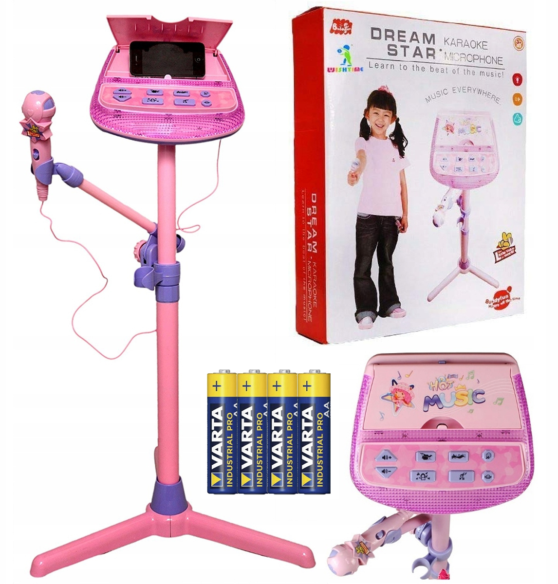 

Zestaw do karaoke Stojak Mikrofon Statyw MP3