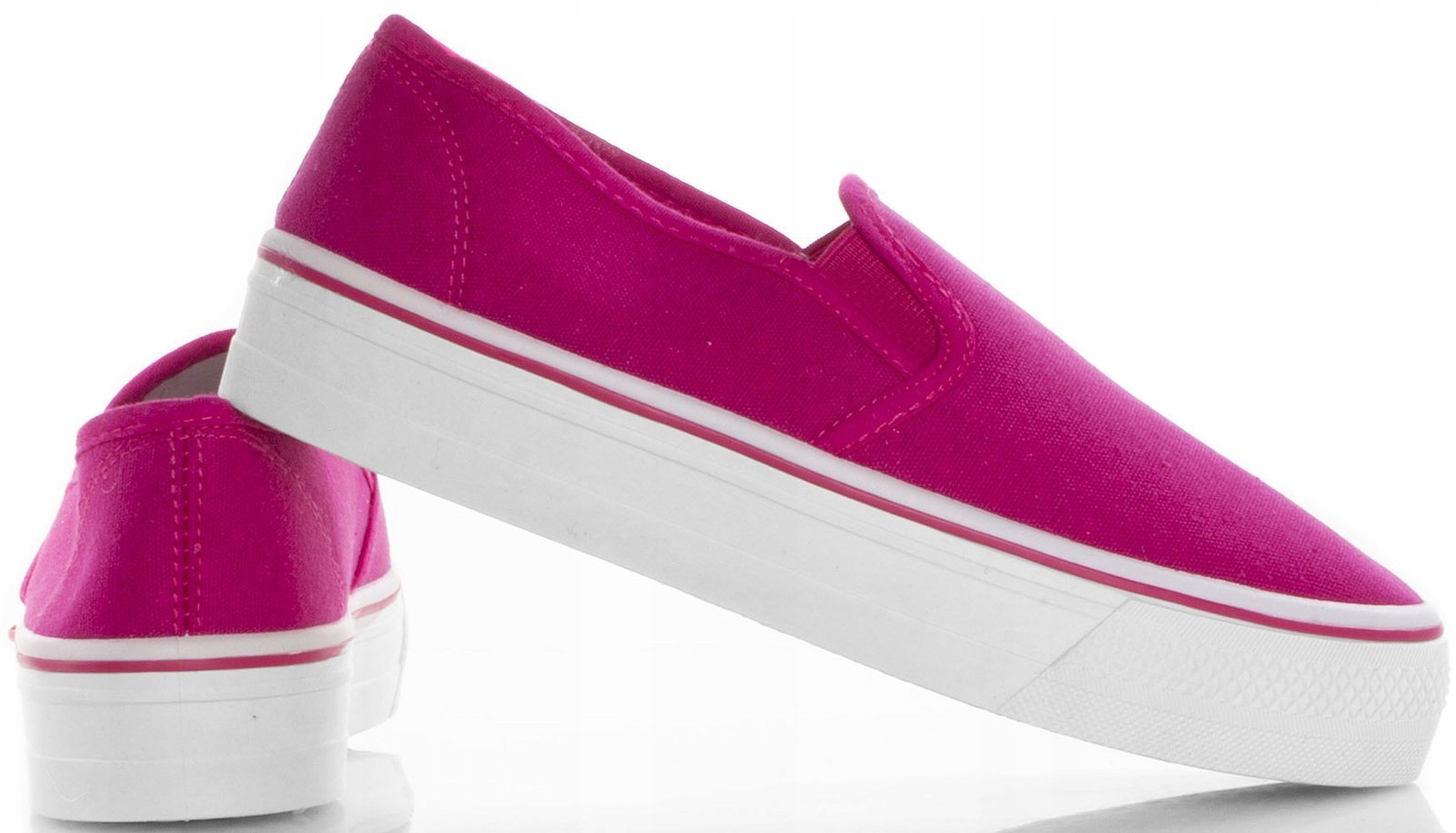 

Różowe Tenisówki Slip On Na Platformie Trampki 39