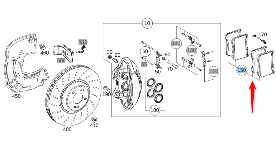Brzdové Destičky Přední Mercedes S 63 Amg 4MATIC