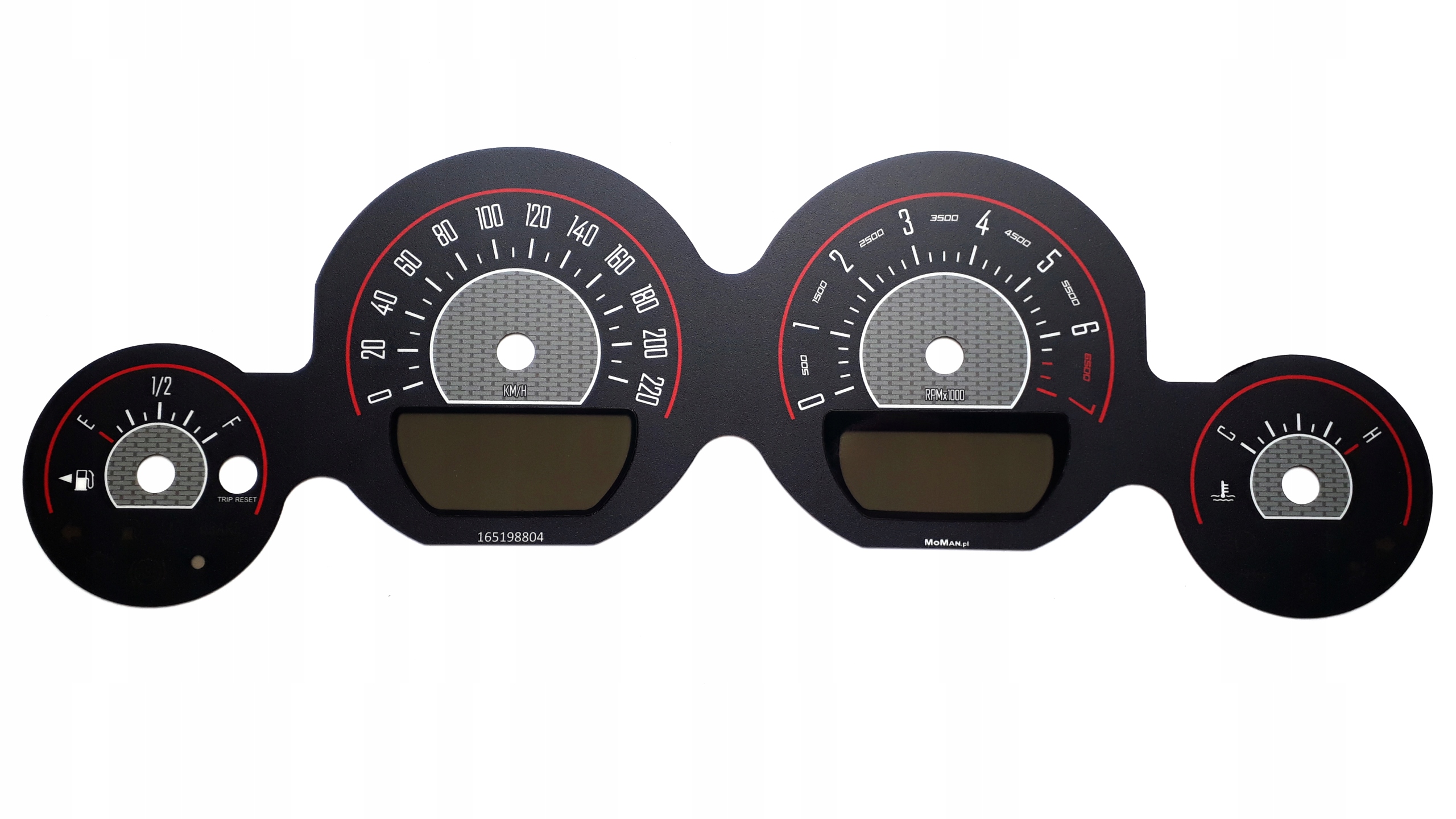 Dodge Challenger SRT 11-14 tarcze licznika MPH kmh