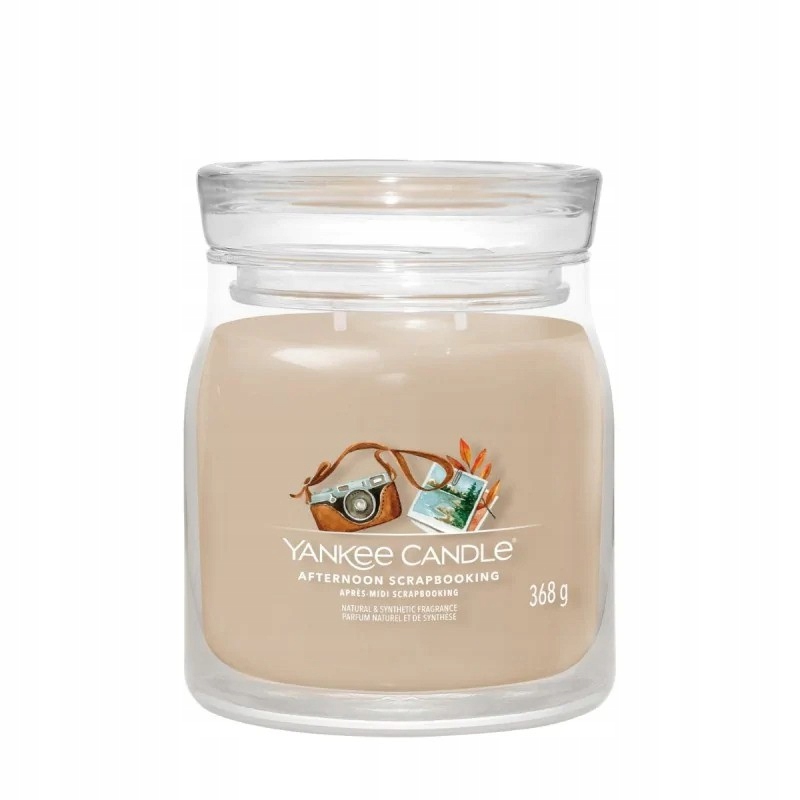 Střední svíčka Signature Afternoon Scrapbooking Yankee Candle