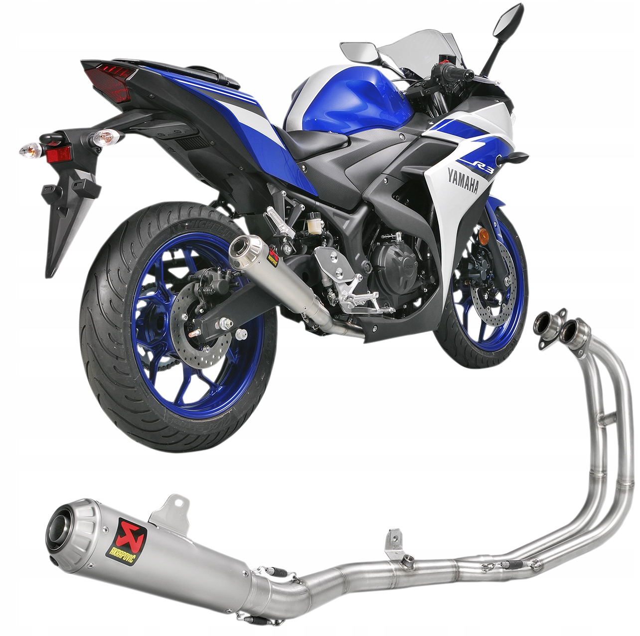 Tłumik Wydech Akrapovic YAMAHA MT YZF-R3 2015-2021