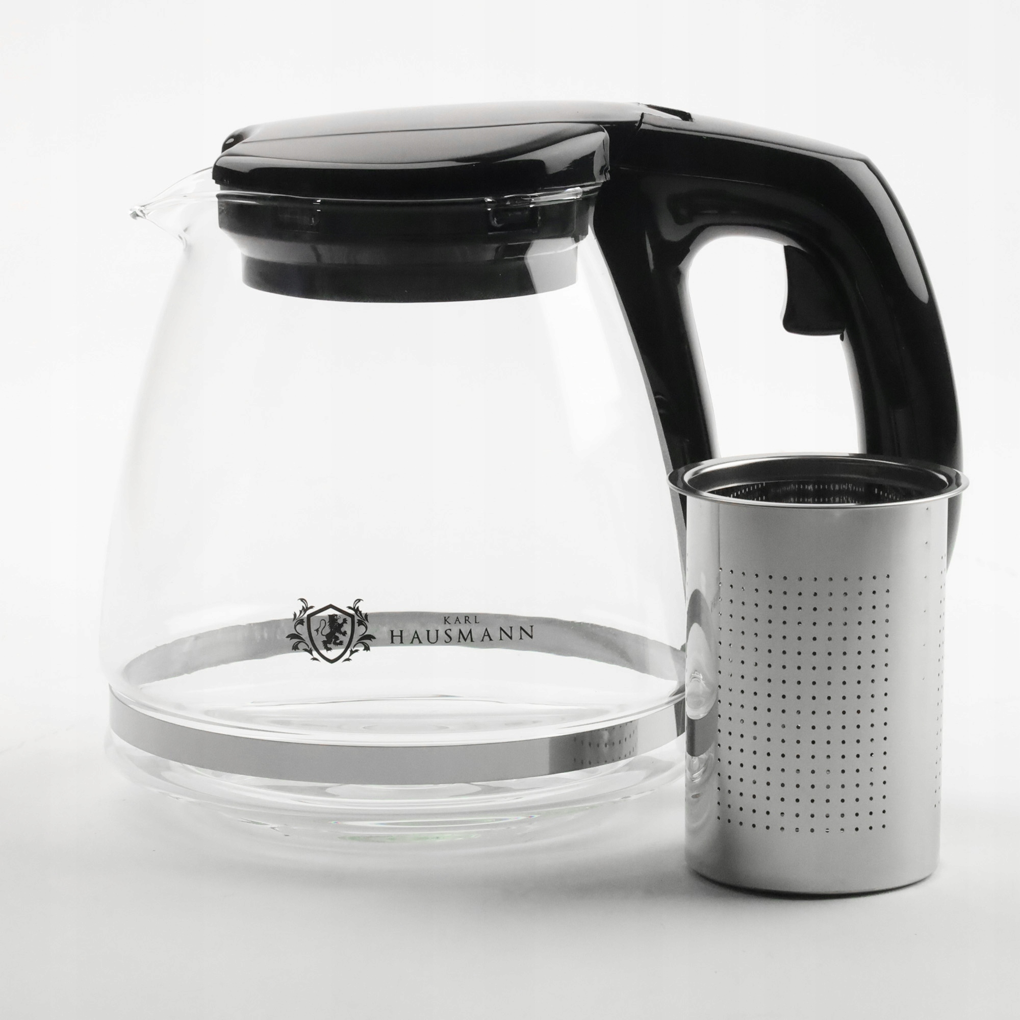 DZBANEK SZKLANY Z STALOWYM ZAPARZACZEM ZAPARZACZ DO HERBATY ZIÓŁ 1100 ML