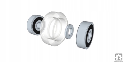 ROLKA V-SLOT 24mm XTREME DO DRUKAREK 3D CNC 6sz Producent Matik