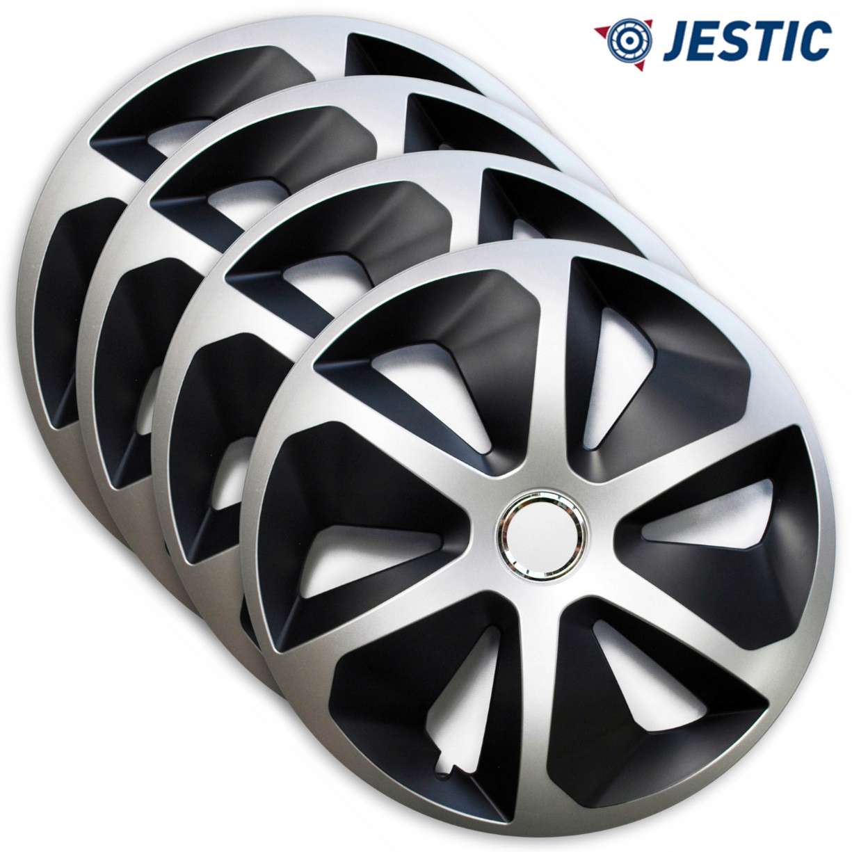 Kołpaki JESTIC Roco Ring Mix 15 cali uniwersalne Emblemat marki brak