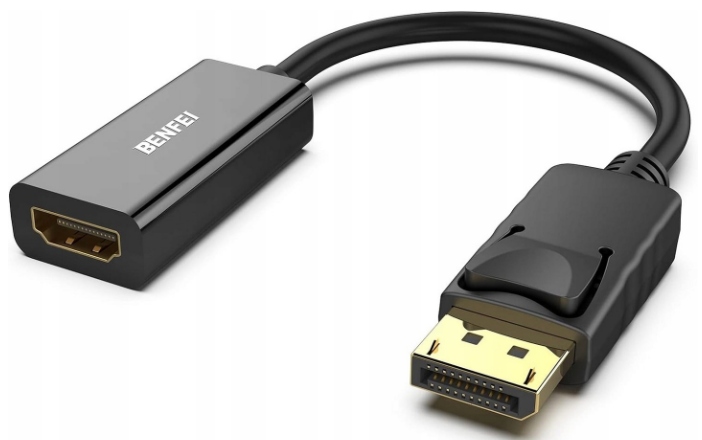 BENFEI ADAPTER PRZEJŚCIÓWKA DISPLAYPORT DO HDMI FULL HD 60HZ