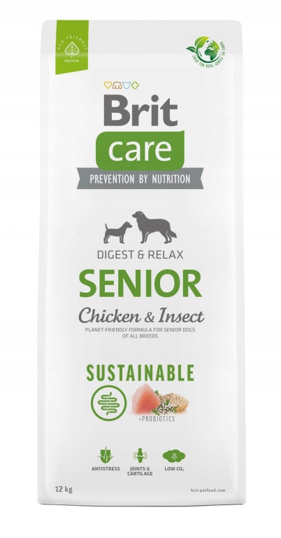 Brit Care Dog Sustainable Senior chicken and insect, 12kg
