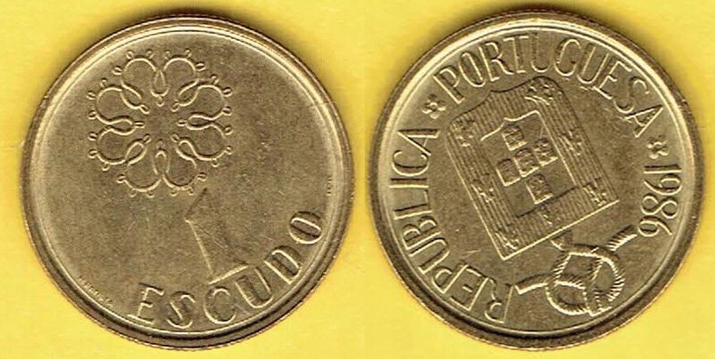 PORTUGALIA 1 ESCUDO 1986 r.