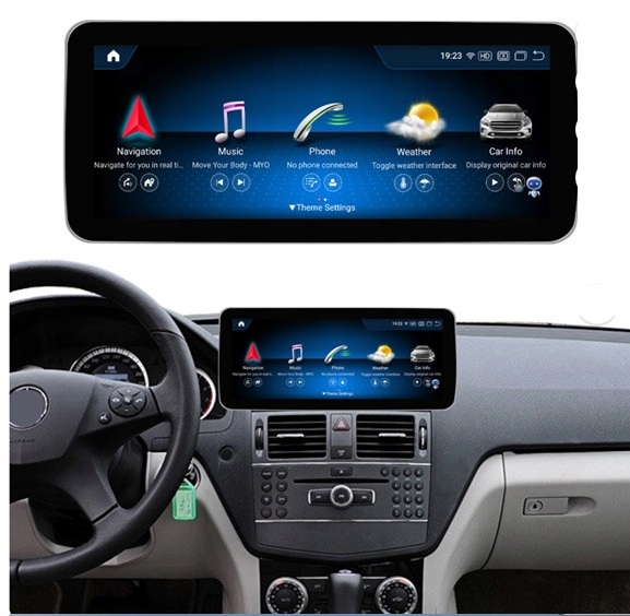 Radio Nawigacja Android Mercedes Glk X204 8/256GB 12,5" Sim 8X2GHz Ntg 4.5