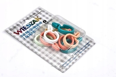 

Zawieszki do ręczników 8 szt. mix kolorów