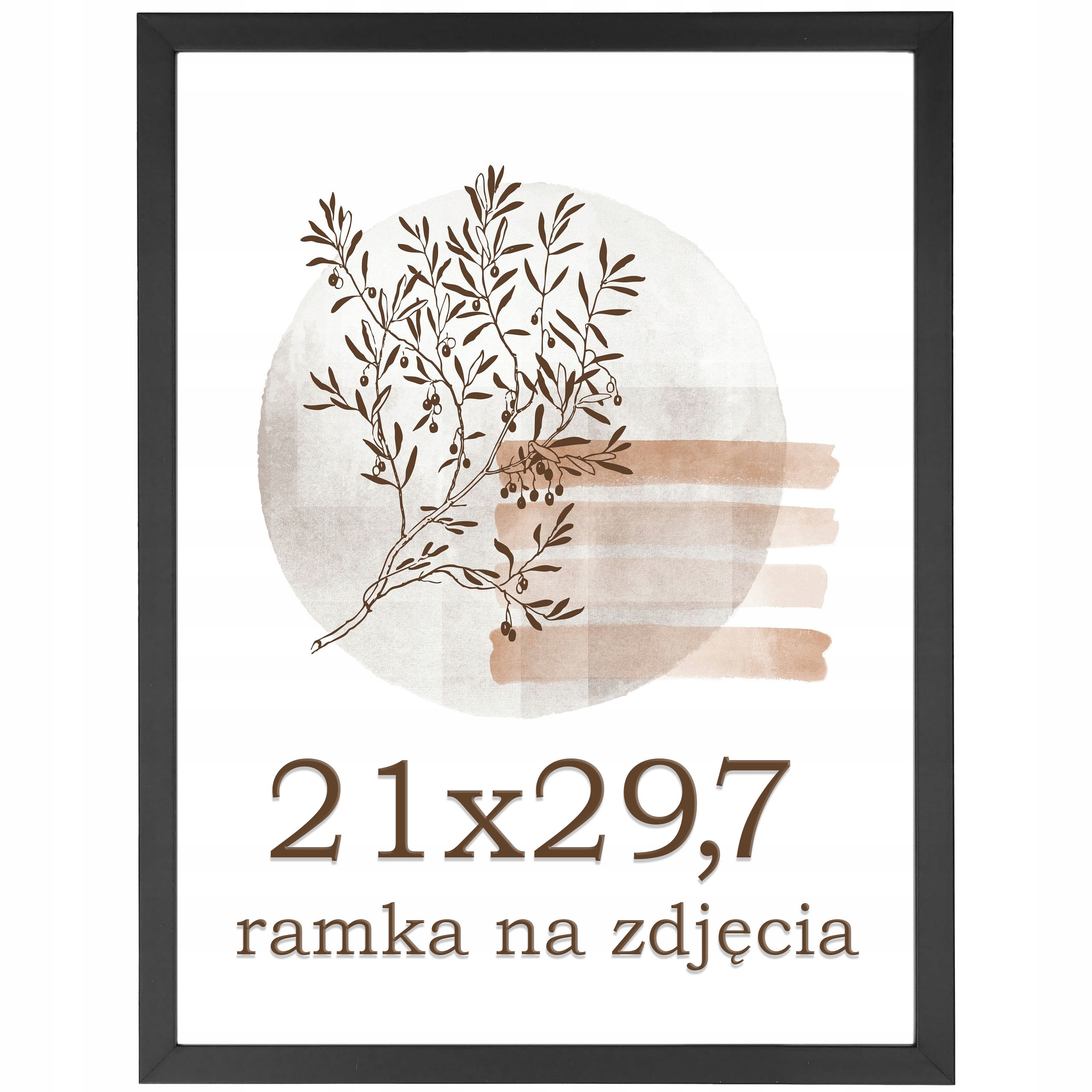 

Ramka A4 ramki na zdjęcia 21x30 czarna foto nóżka