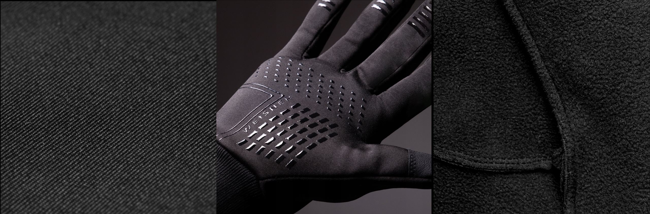 WEISNER RX| Rękawiczki Rękawice Czarne Męskie Zimowe Rowerowe Samochodowe